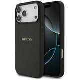 Guess iPhone 17 Pro Max/iPhone 18 Pro Max Kuori Grained Musta
