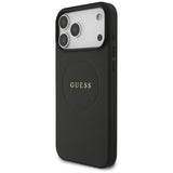 Guess iPhone 17 Pro Max/iPhone 18 Pro Max Kuori Grained Musta