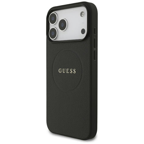 Guess iPhone 17 Pro Max/iPhone 18 Pro Max Kuori Grained Musta