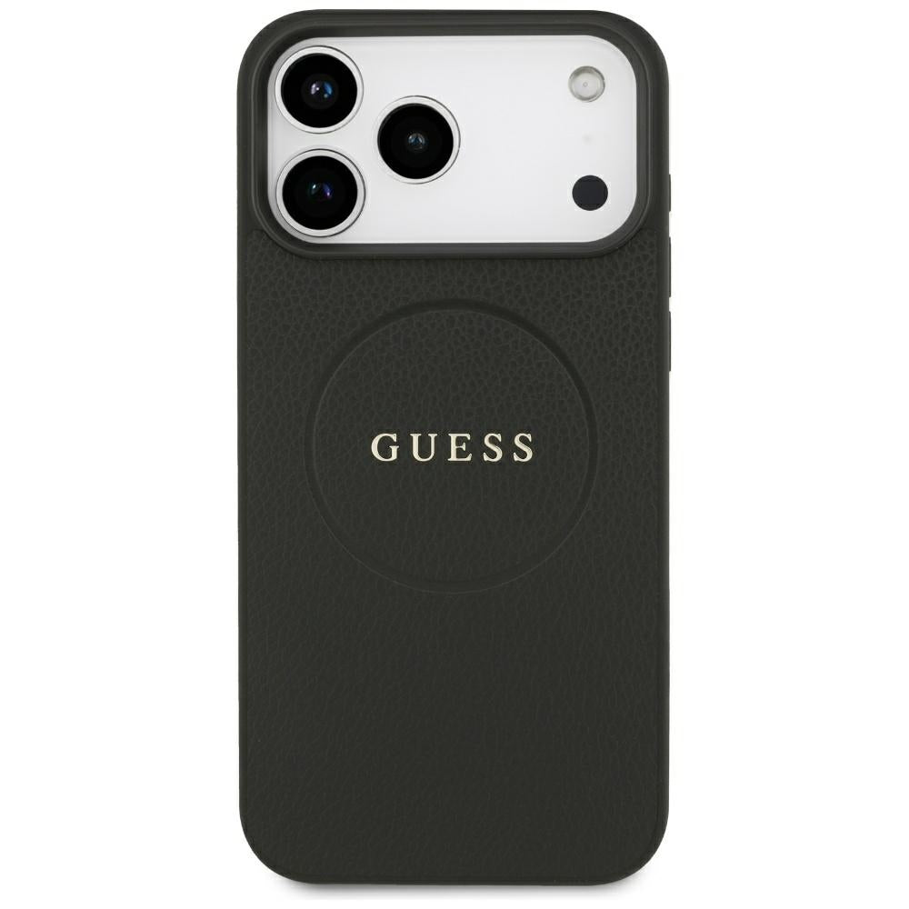 Guess iPhone 17 Pro Max/iPhone 18 Pro Max Kuori Grained Musta
