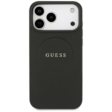 Guess iPhone 17 Pro Max/iPhone 18 Pro Max Kuori Grained Musta