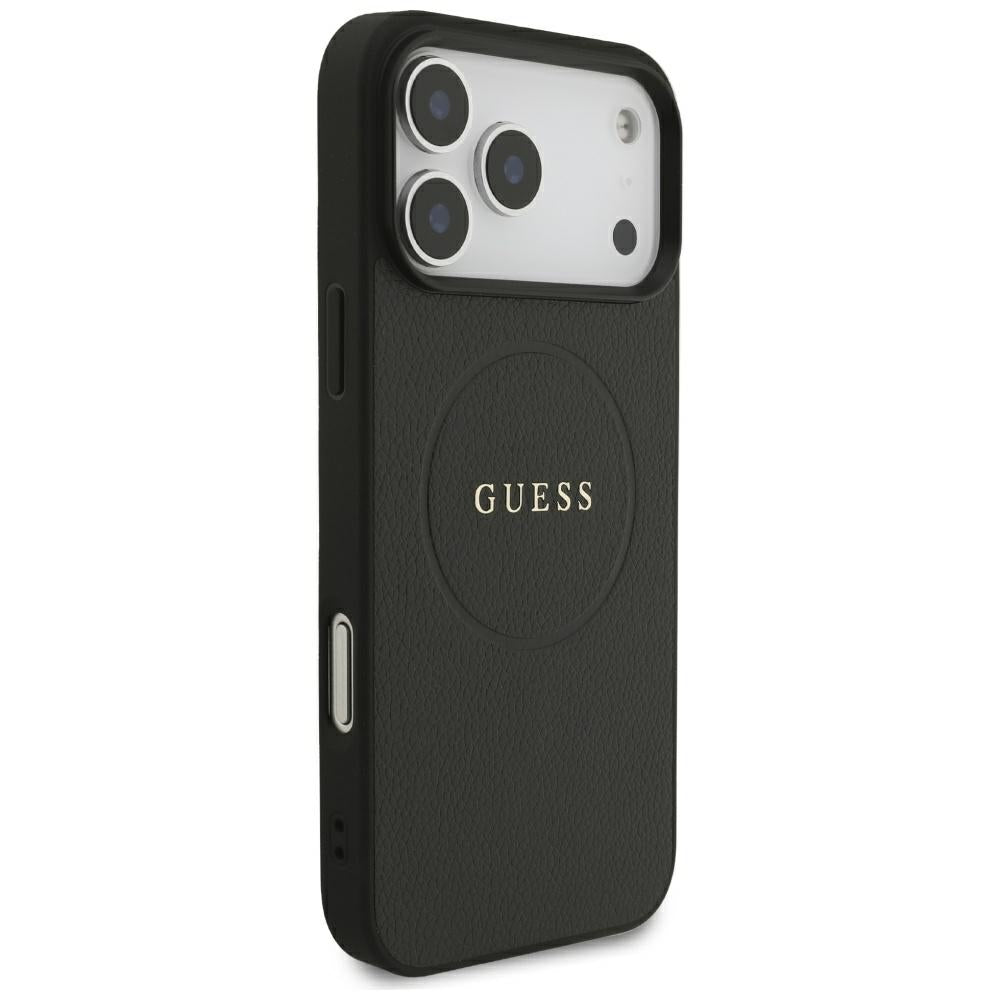Guess iPhone 17 Pro Max/iPhone 18 Pro Max Kuori Grained Musta