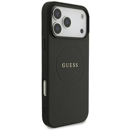 Guess iPhone 17 Pro Max/iPhone 18 Pro Max Kuori Grained Musta