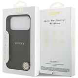 Guess iPhone 17 Pro Max/iPhone 18 Pro Max Kuori Grained Musta