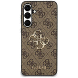 Guess Samsung Galaxy S25 FE Kuoret 4G Metal Logo Ruskea