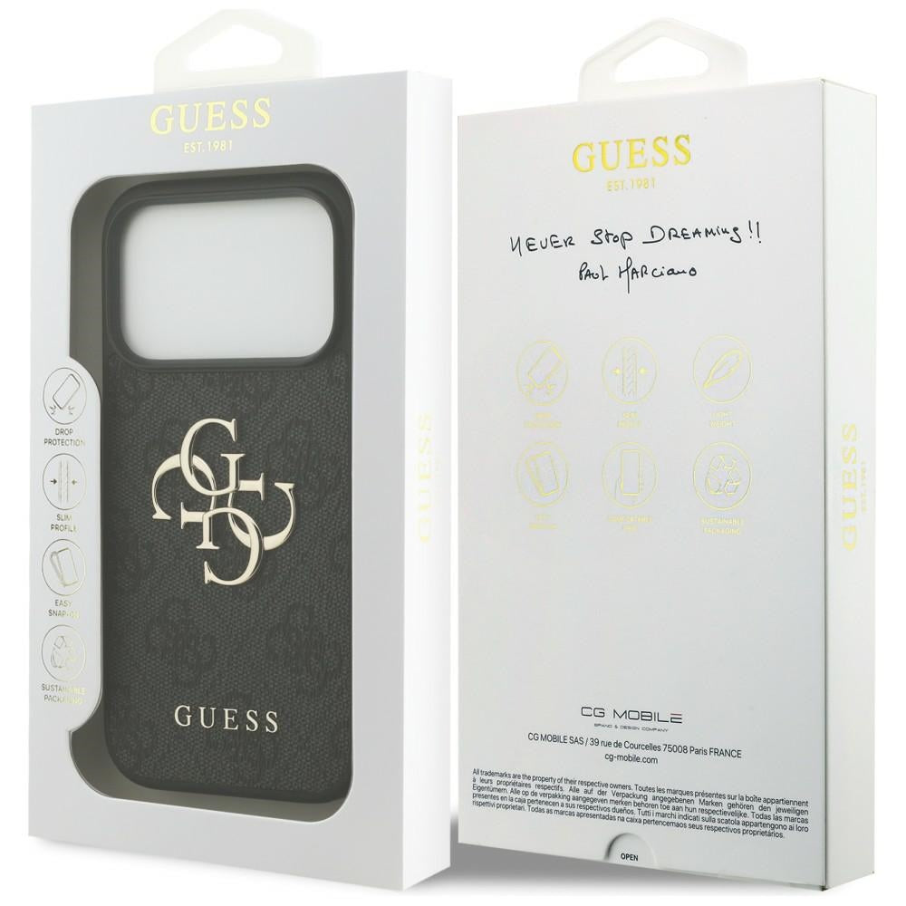 Guess iPhone 17 Pro/iPhone 18 Pro Kuori 4G Big Logo Musta