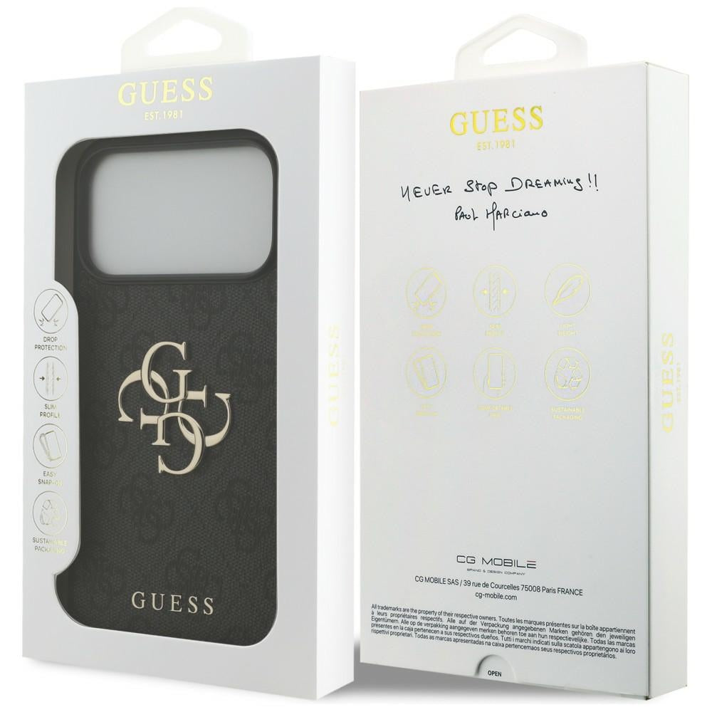 Guess iPhone 17 Pro Max/iPhone 18 Pro Max Kuori 4G Big Logo Musta