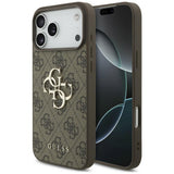 Guess iPhone 17 Pro/iPhone 18 Pro Kuori 4G Big Logo Ruskea