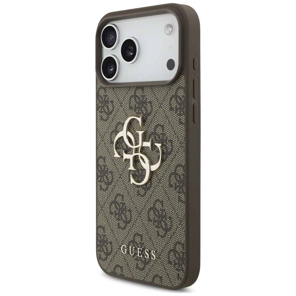 Guess iPhone 17 Pro/iPhone 18 Pro Kuori 4G Big Logo Ruskea