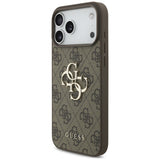 Guess iPhone 17 Pro/iPhone 18 Pro Kuori 4G Big Logo Ruskea
