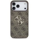 Guess iPhone 17 Pro/iPhone 18 Pro Kuori 4G Big Logo Ruskea