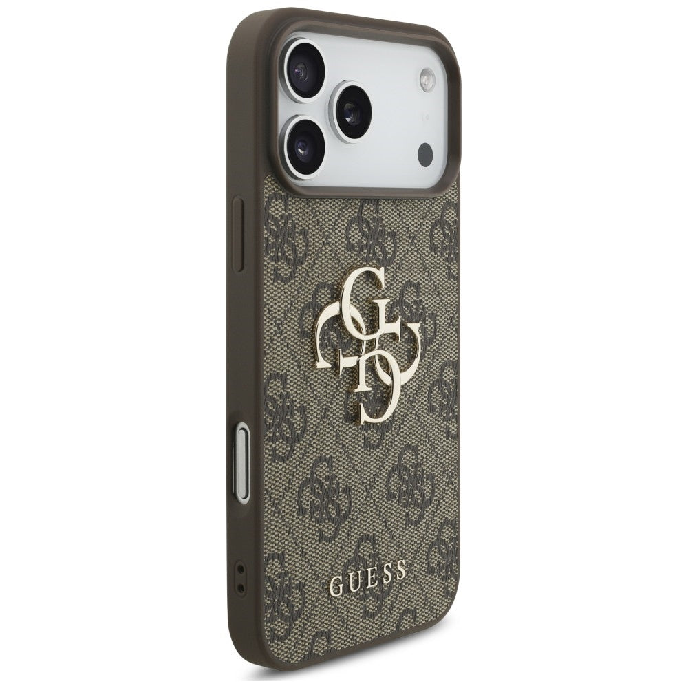 Guess iPhone 17 Pro/iPhone 18 Pro Kuori 4G Big Logo Ruskea