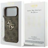 Guess iPhone 17 Pro/iPhone 18 Pro Kuori 4G Big Logo Ruskea