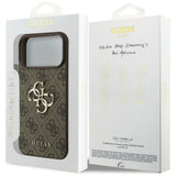 Guess iPhone 17 Pro Max/iPhone 18 Pro Max Kuori 4G Big Logo Ruskea
