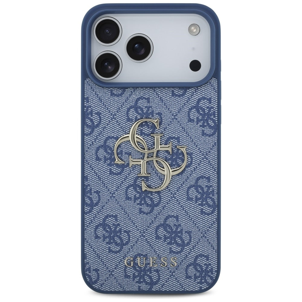 Guess iPhone 17 Pro Max/iPhone 18 Pro Max Kuori 4G Big Logo Sininen