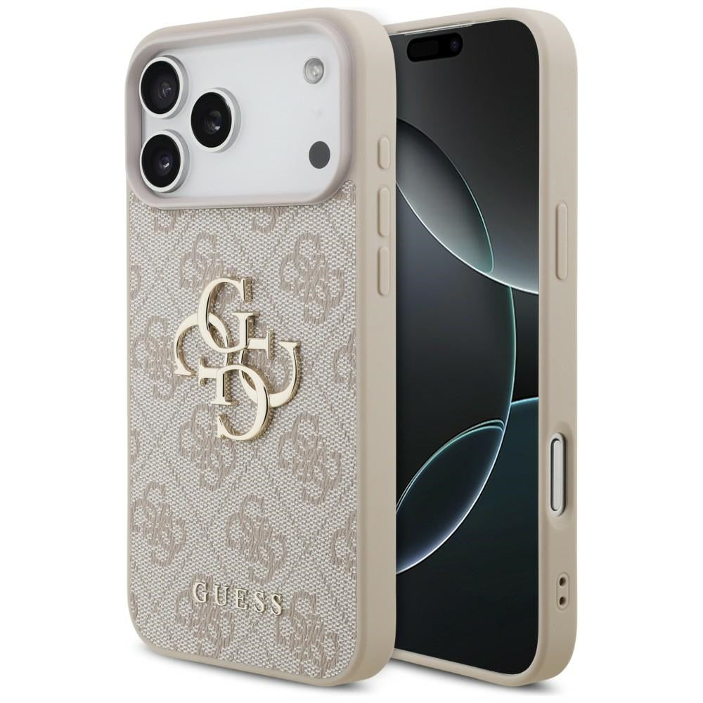 Guess iPhone 17 Pro Max/iPhone 18 Pro Max Kuori 4G Big Logo Vaaleanpunainen
