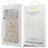 Guess iPhone 17 Pro Max/iPhone 18 Pro Max Kuori 4G Big Logo Vaaleanpunainen