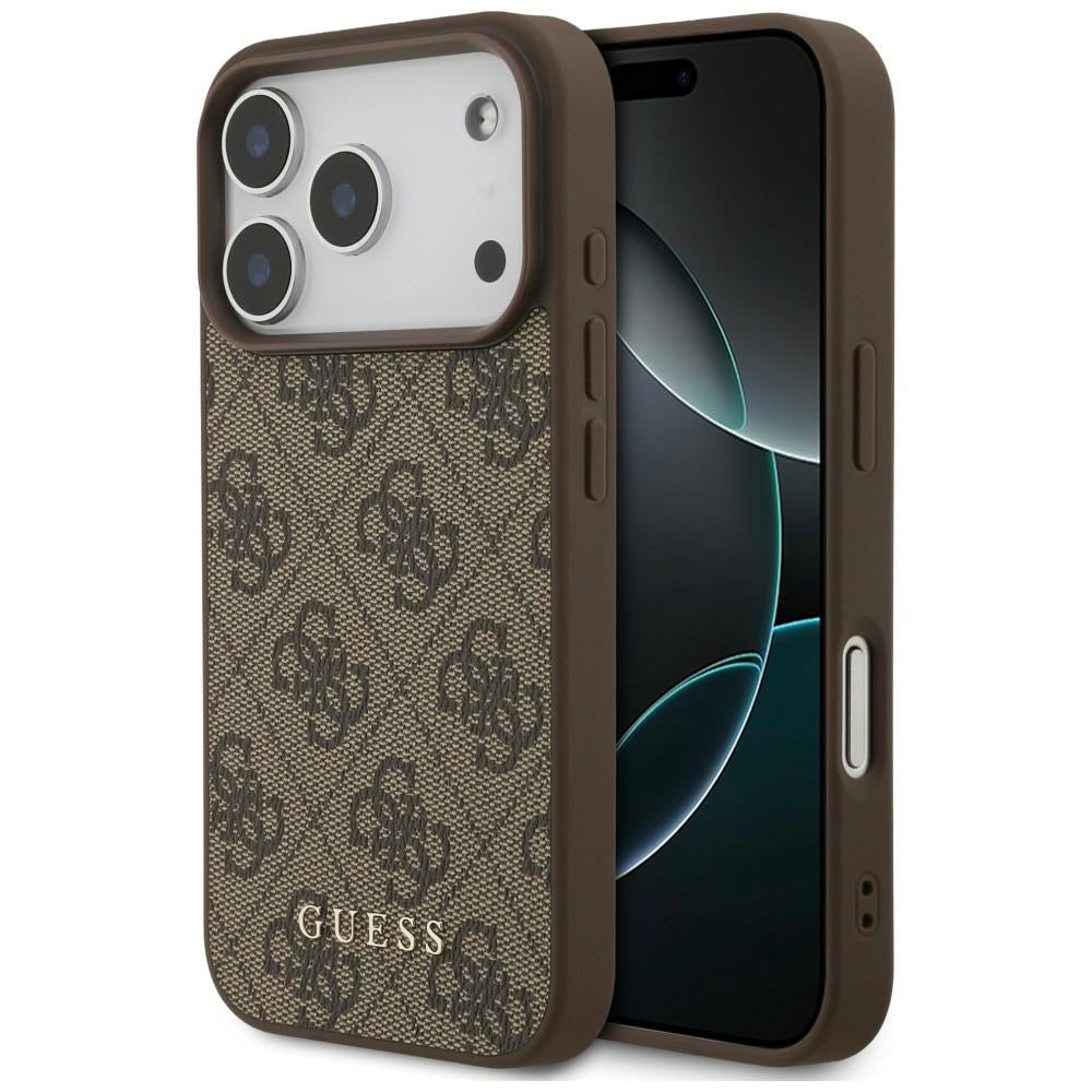 Guess iPhone 17 Pro/iPhone 18 Pro Kuori 4G Classic Ruskea