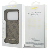 Guess iPhone 17 Pro/iPhone 18 Pro Kuori 4G Classic Ruskea