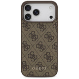 Guess iPhone 17 Pro Max/iPhone 18 Pro Max Kuori 4G Classic Ruskea