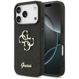 Guess iPhone 17 Pro/iPhone 18 Pro Kuori Fixed Glitter Musta