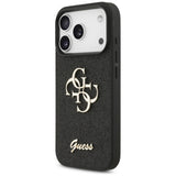 Guess iPhone 17 Pro/iPhone 18 Pro Kuori Fixed Glitter Musta