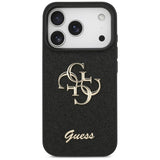 Guess iPhone 17 Pro/iPhone 18 Pro Kuori Fixed Glitter Musta