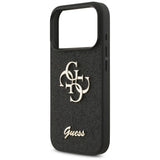 Guess iPhone 17 Pro/iPhone 18 Pro Kuori Fixed Glitter Musta