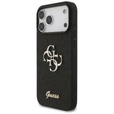 Guess iPhone 17 Pro Max/iPhone 18 Pro Max Kuori Fixed Glitter Musta