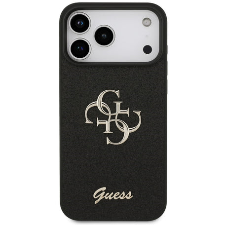 Guess iPhone 17 Pro Max/iPhone 18 Pro Max Kuori Fixed Glitter Musta