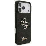 Guess iPhone 17 Pro Max/iPhone 18 Pro Max Kuori Fixed Glitter Musta