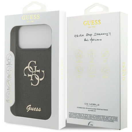 Guess iPhone 17 Pro Max/iPhone 18 Pro Max Kuori Fixed Glitter Musta