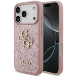 Guess iPhone 17 Pro/iPhone 18 Pro Kuori Fixed Glitter Vaaleanpunainen