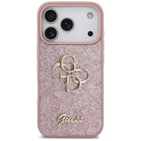 Guess iPhone 17 Pro/iPhone 18 Pro Kuori Fixed Glitter Vaaleanpunainen