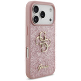 Guess iPhone 17 Pro/iPhone 18 Pro Kuori Fixed Glitter Vaaleanpunainen