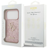 Guess iPhone 17 Pro/iPhone 18 Pro Kuori Fixed Glitter Vaaleanpunainen