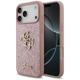 Guess iPhone 17 Pro Max/iPhone 18 Pro Max Kuori Fixed Glitter Vaaleanpunainen