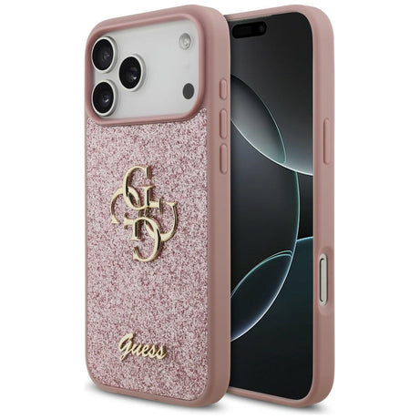Guess iPhone 17 Pro Max/iPhone 18 Pro Max Kuori Fixed Glitter Vaaleanpunainen