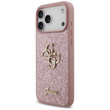 Guess iPhone 17 Pro Max/iPhone 18 Pro Max Kuori Fixed Glitter Vaaleanpunainen
