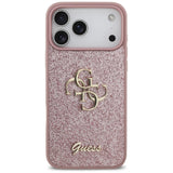 Guess iPhone 17 Pro Max/iPhone 18 Pro Max Kuori Fixed Glitter Vaaleanpunainen