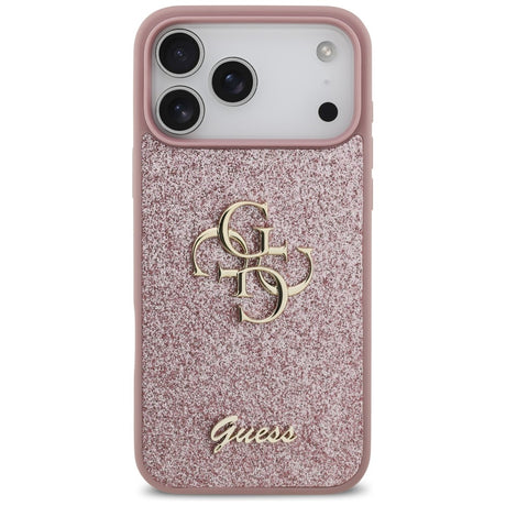 Guess iPhone 17 Pro Max/iPhone 18 Pro Max Kuori Fixed Glitter Vaaleanpunainen