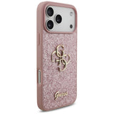 Guess iPhone 17 Pro Max/iPhone 18 Pro Max Kuori Fixed Glitter Vaaleanpunainen