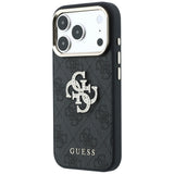 Guess iPhone 17 Pro Max/iPhone 18 Pro Max Kuori 4G Strass Logo Musta