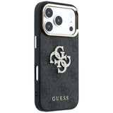 Guess iPhone 17 Pro Max/iPhone 18 Pro Max Kuori 4G Strass Logo Musta