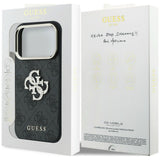 Guess iPhone 17 Pro Max/iPhone 18 Pro Max Kuori 4G Strass Logo Musta