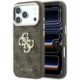 Guess iPhone 17 Pro Max/iPhone 18 Pro Max Kuori 4G strassilogo Ruskea