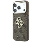 Guess iPhone 17 Pro Max/iPhone 18 Pro Max Kuori 4G strassilogo Ruskea