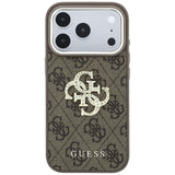 Guess iPhone 17 Pro Max/iPhone 18 Pro Max Kuori 4G strassilogo Ruskea