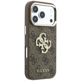 Guess iPhone 17 Pro Max/iPhone 18 Pro Max Kuori 4G strassilogo Ruskea
