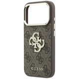 Guess iPhone 17 Pro Max/iPhone 18 Pro Max Kuori 4G strassilogo Ruskea